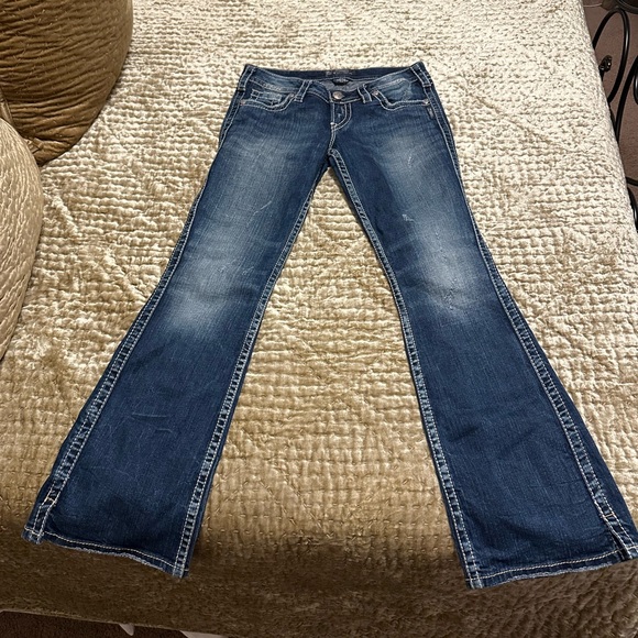 Silver Bootcut Jeans 👖 - Picture 5 of 11